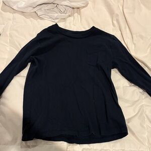 J. Crew Factory Navy Long Sleeve Tee